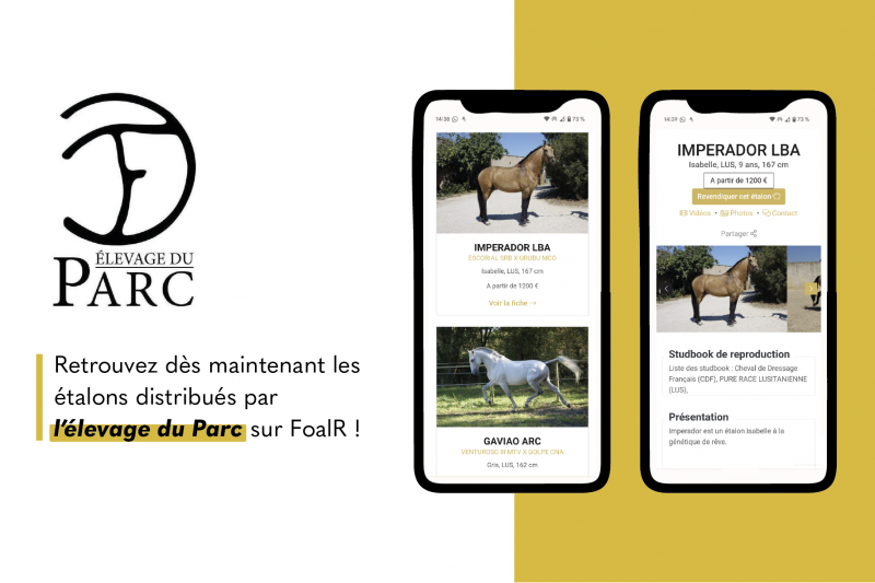 L’élevage du Parc est référencé sur FoalR !