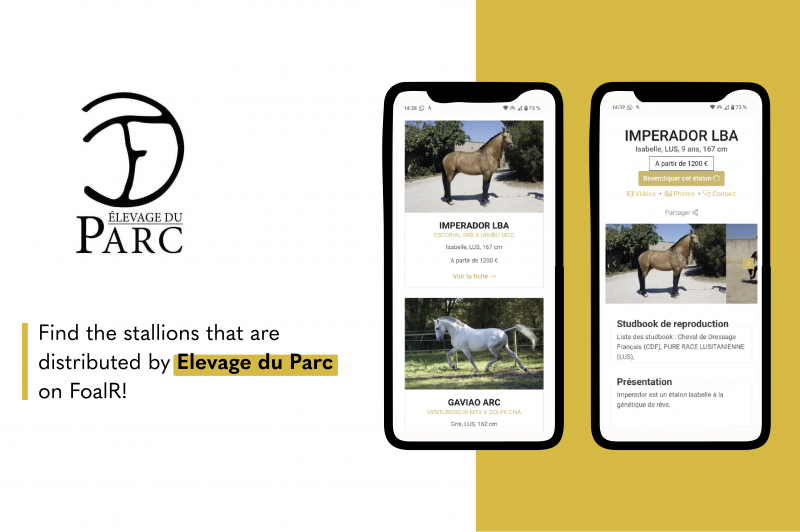 Elevage du parc is listed on FoalR!