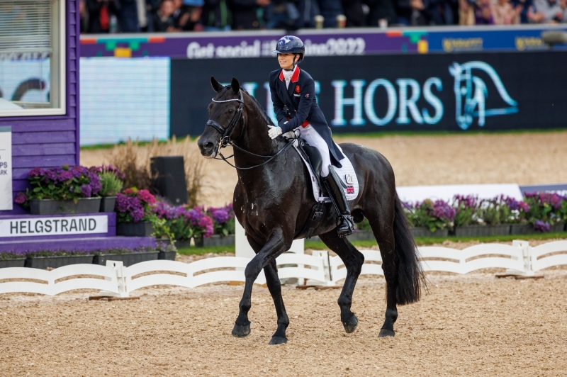 L'étalon de dressage Glamourdale sur le toit du monde à Herning !